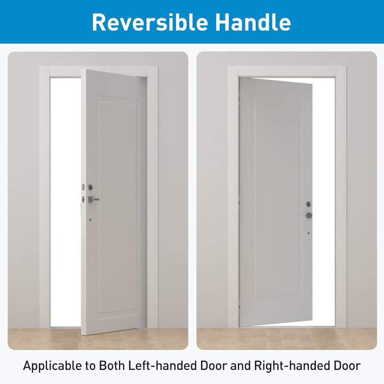 Front Door Handleset With Interior Reversible Lever Contemporary