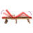 Ferrysburg 78" Long Teak Single Chaise with Cushions-1711175398