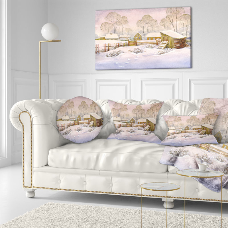 Coussin Old Winter Village