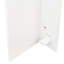 Console extensible, jusqu'à 118,50 po, blanche, en carton et console simple pour salle d'étude de 118,50 po, de couleur blanche et fabriquée, bureau polyvalent