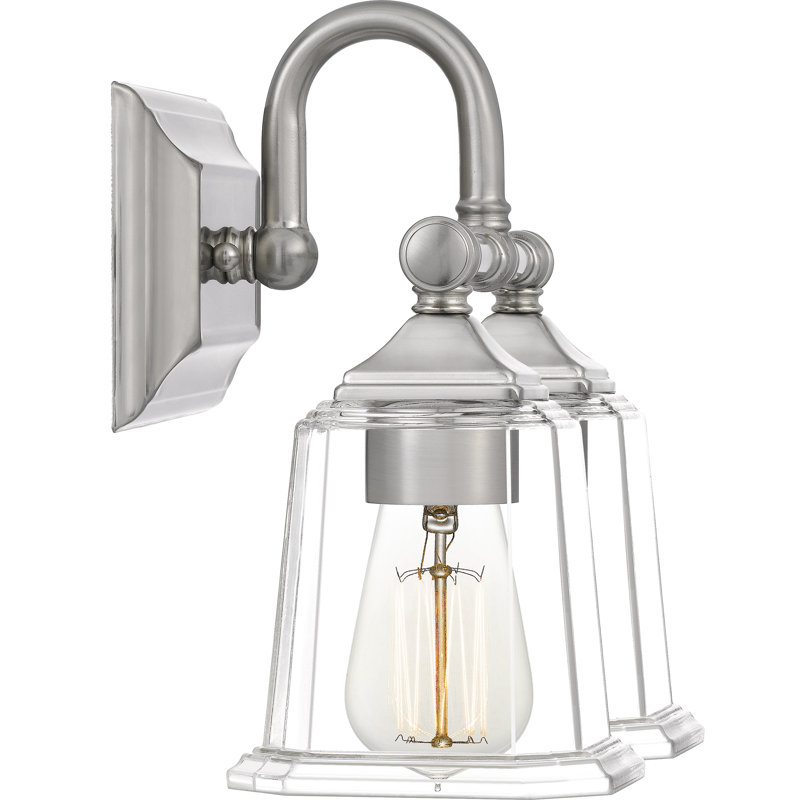 Nicholas 2-Light Brushed Nickel Vanity Light, Brushed Nickel