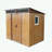 Outdoor Metal Storage Shed with Window and Transparent plate-113816594-108284808