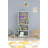 Modern White Bookshelf, 100% Melamine Coated Particle Board, 17.9 x 42.9 x 11.8 inches | Numerous Shelves, Wall-Mountable | Elegant Design for Home Office & Living Room, Durable & Stylish Storage Solution-644975359