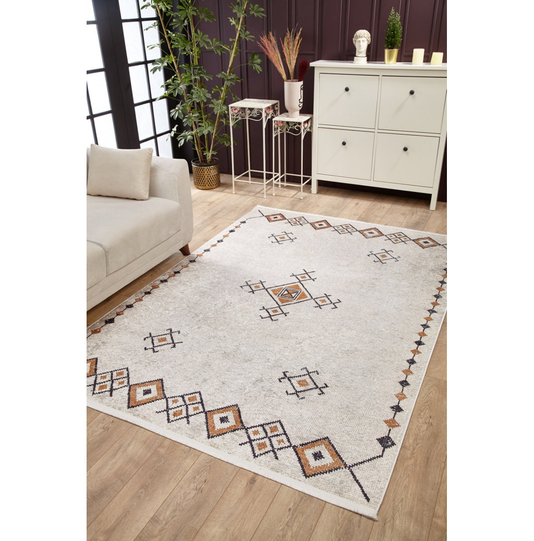 Abroms Machine Woven Area Rug