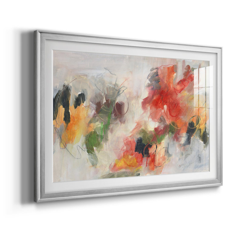 «Abstract Floral Delight II», reproduction de cadre photo, L 42,5 po x H 30,5 po, Argent