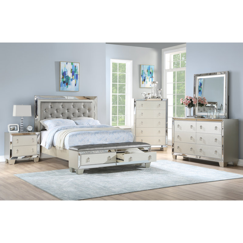 Barret Vegan Leather Standard Bed, California King