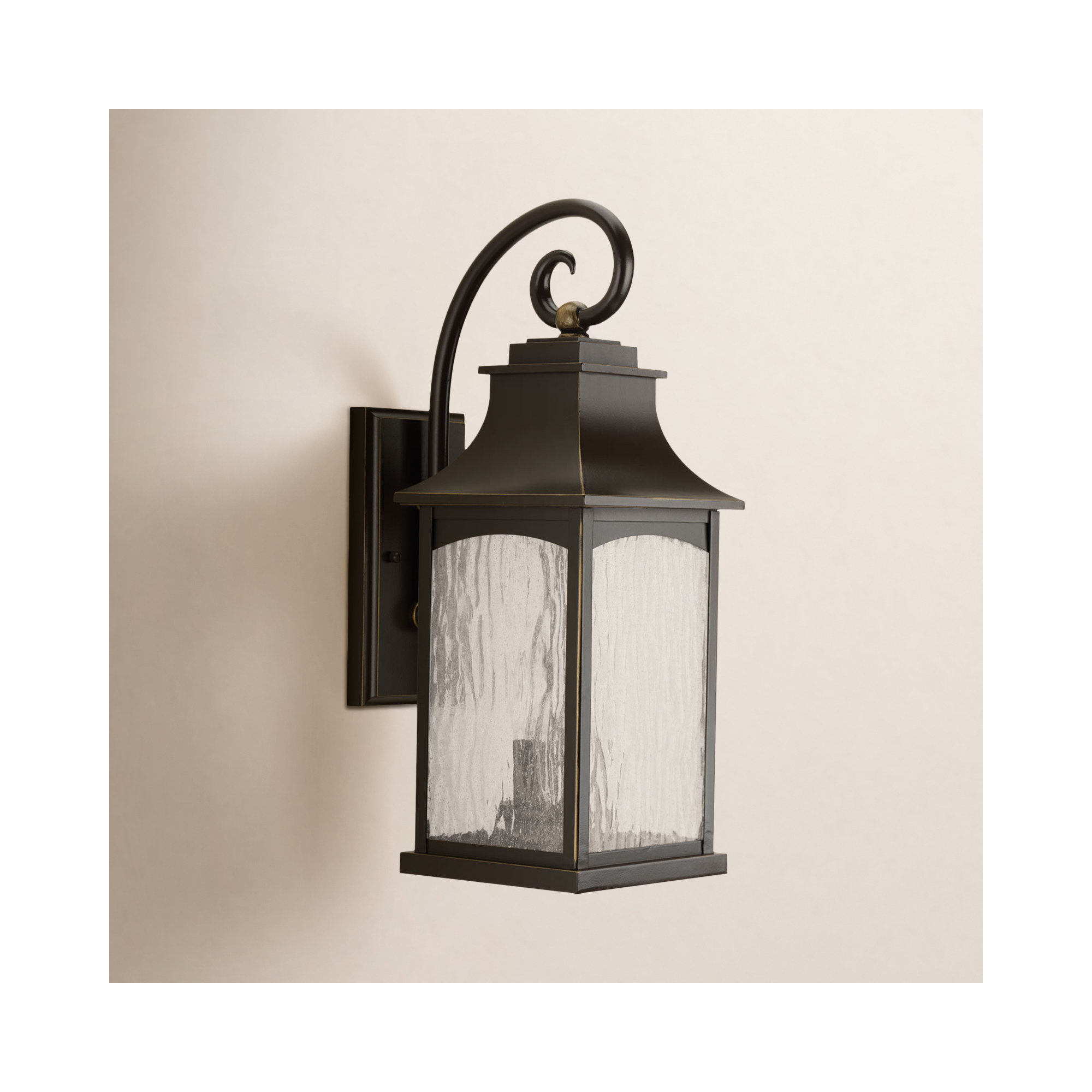 Danny Outdoor Wall Lantern, Oil Rubbed Bronze, 20'' H X 7.25'' W X 10.5'' D, 2 - Bulb