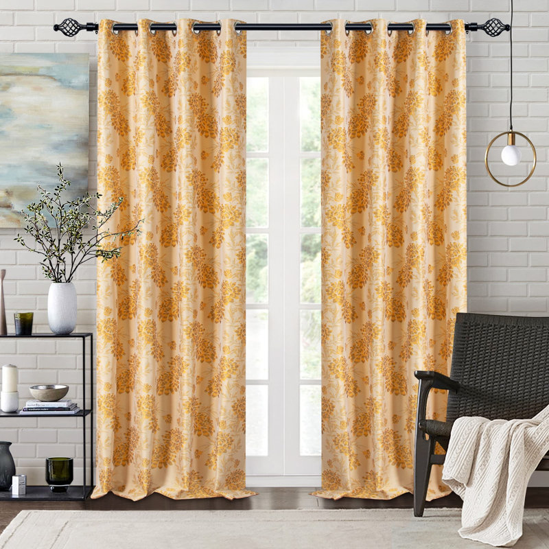 Caillo Matte Black Curtain Track/Rail, 304cm