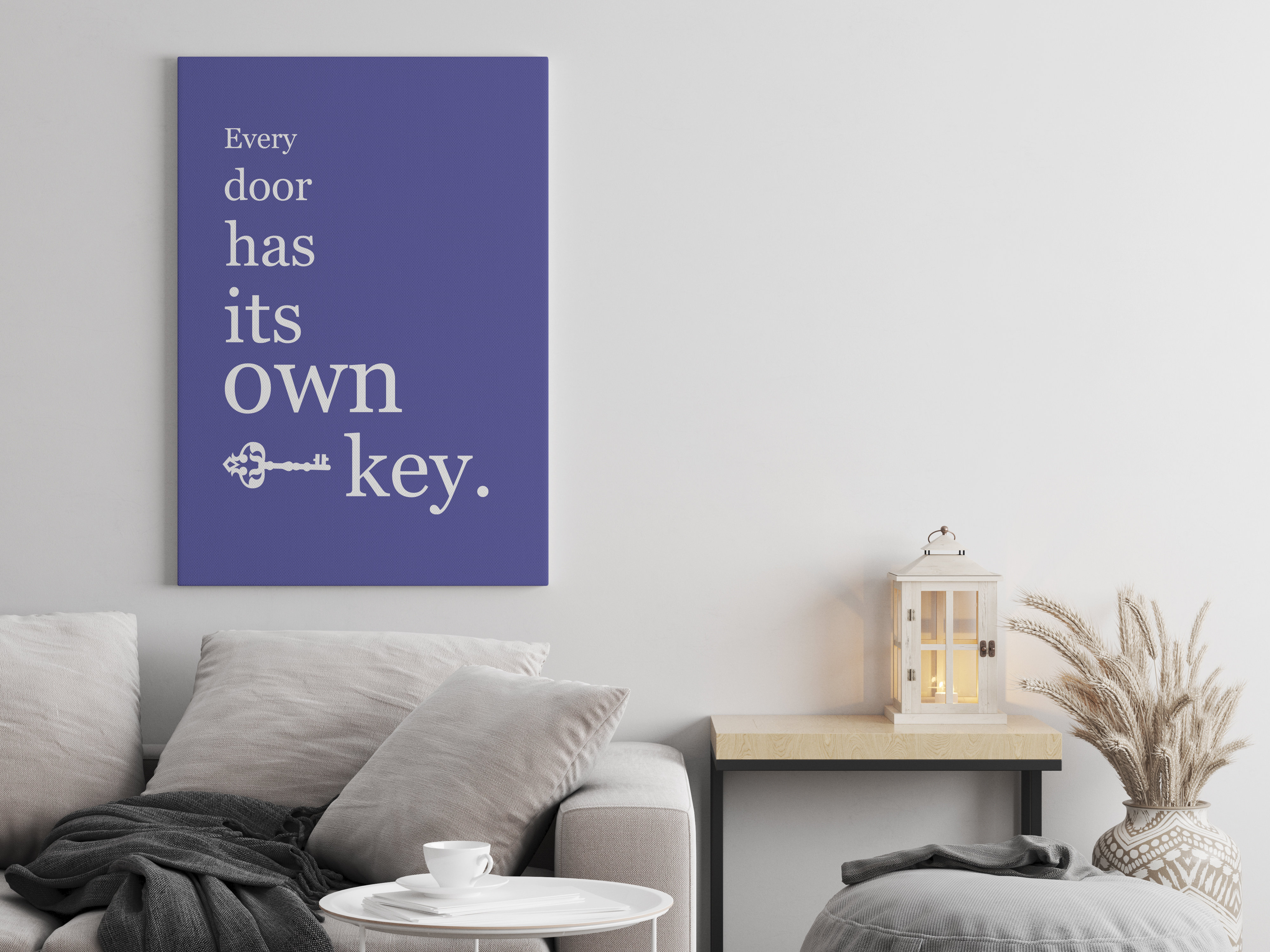 ULLI HOME Every Door Has It's Own Key - Wrapped Canvas Textual Art ...