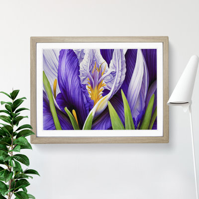 XH1022-6108X Modern Iris Flowers Vol.5 - Single Picture Frame Print