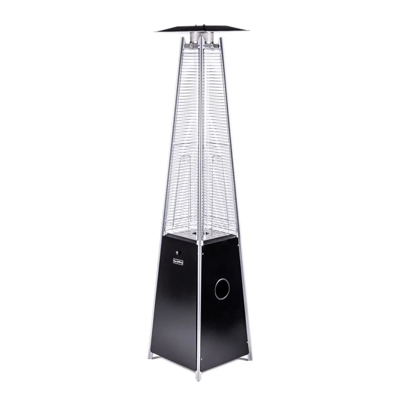 Ruley 40000 Stainless Steel Propane Standing Patio Heater, Black
