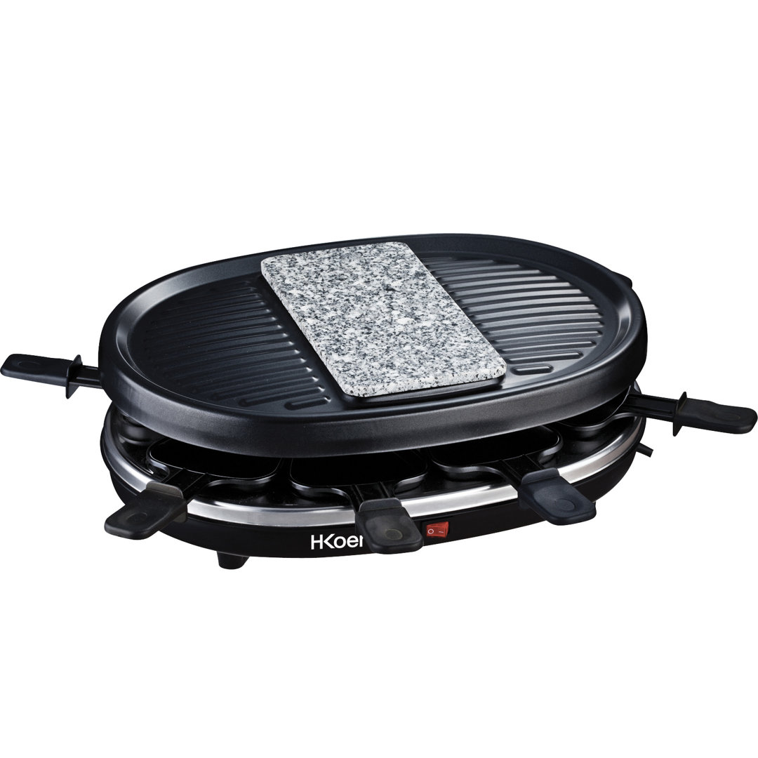 Raclette mit Naturstein und Grill fÃ¼r 8 Personen RP80