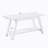 Solid Wood Bench With Shelf, White