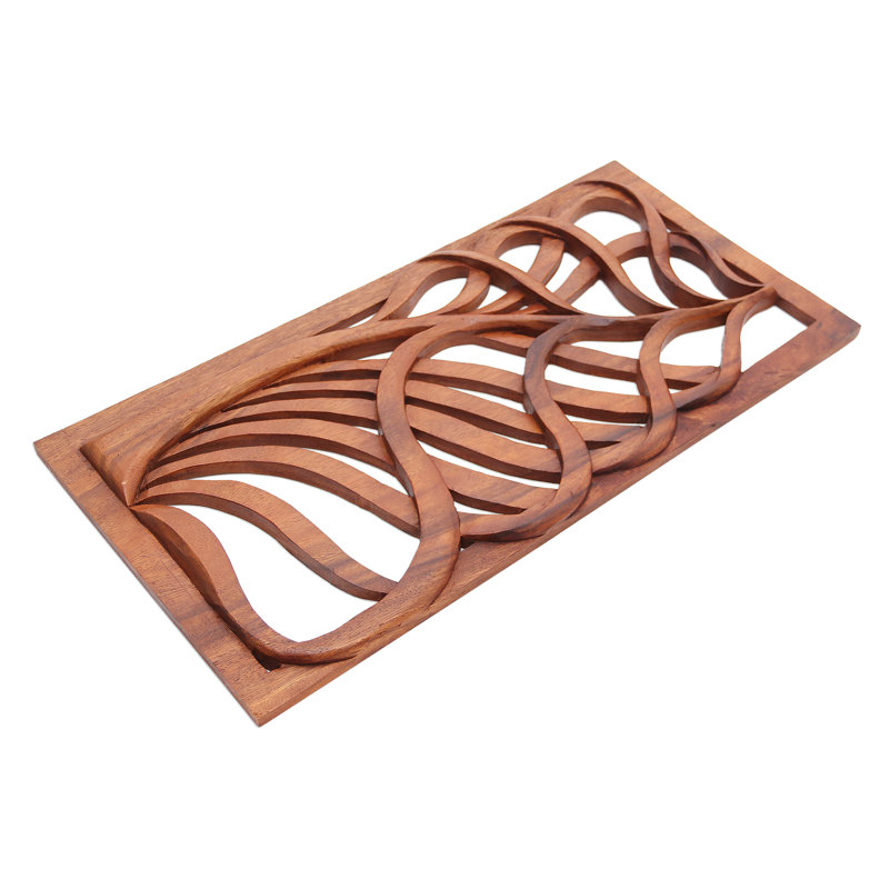 Handmade Traditional Abstract Wall Decor on Solid Wood