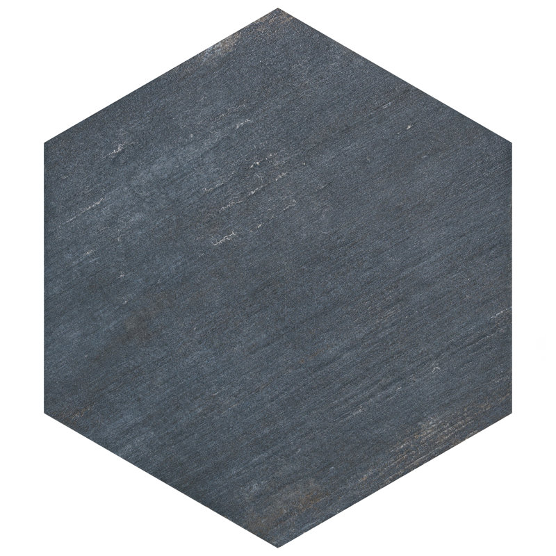 Retro 7" x 8" Porcelain Wood Look Wall & Floor Tile, Blue
