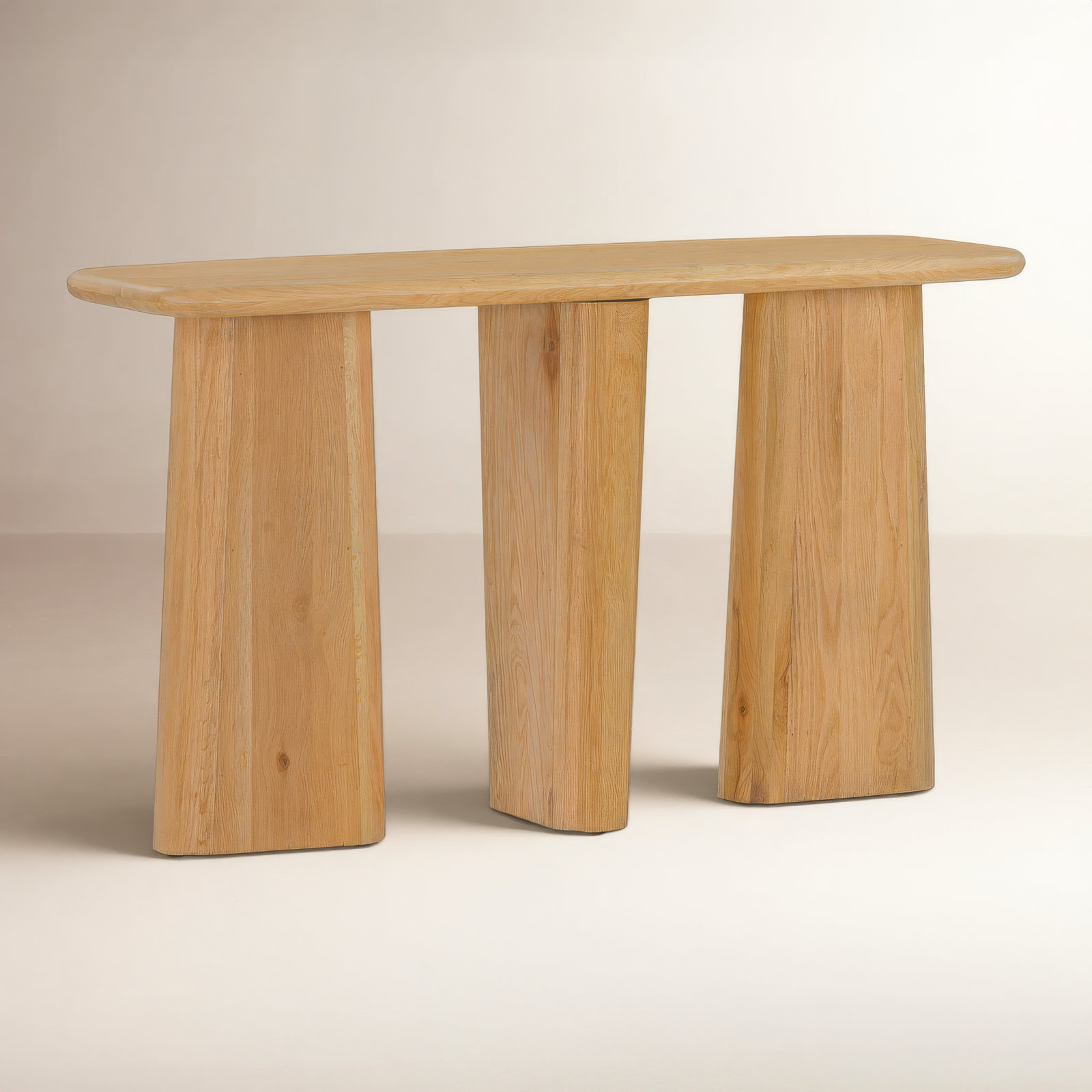 Daily 52" Console Table, Natural Wood