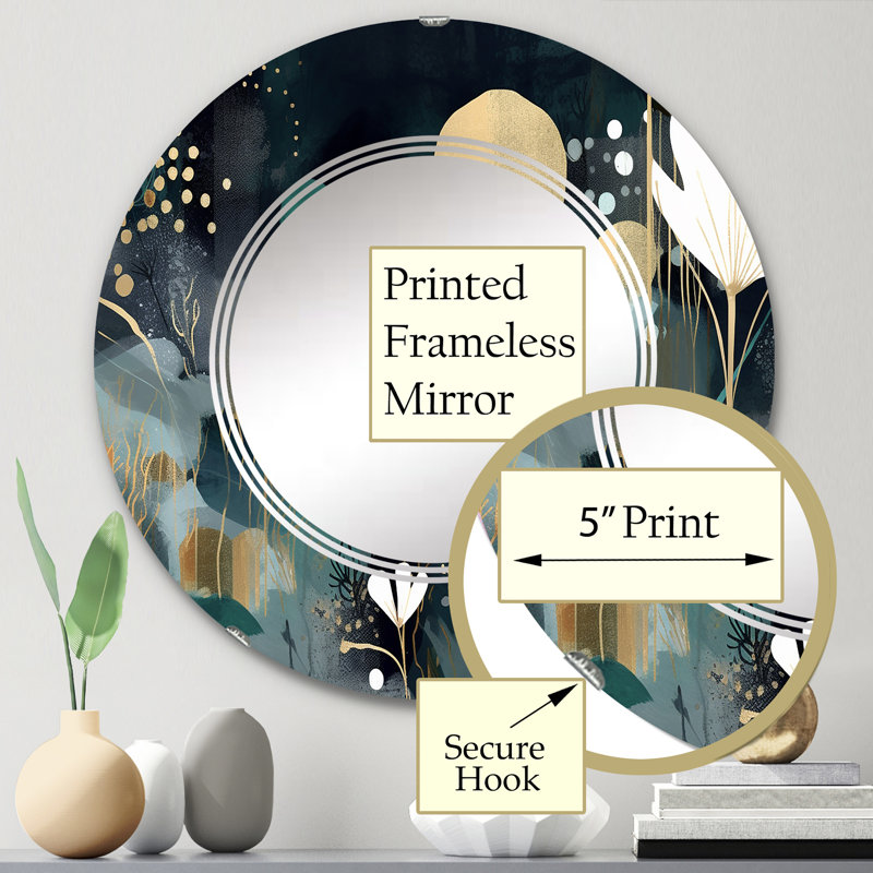 Miroir mural Zennas, 24 po x 24 po