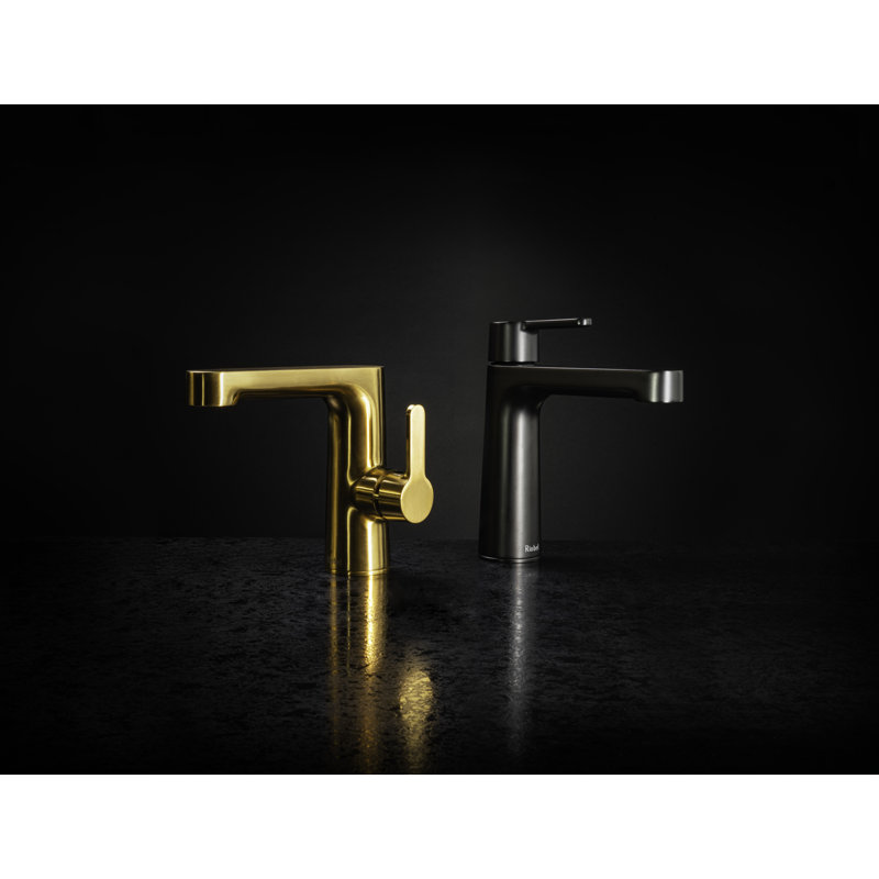 Nibi Single Handle Lavatory Faucet with Side Handle, Brushed Gold