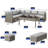Patio Furniture Set Outdoor Wicker Sectional Sofa Conversation Set with Lift-Top Table-2047636635-2047636631