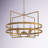 Johnathan 31" W 4-Light Metal Geometric Chandelier