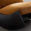 Chaise berçante de loisir en tissu italien simple