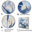 «Blue and White Garden of Irises», reproduction sur toile-915682095-915682093