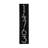 Floating Stand-Off 5-Number Vertical Sign, Black /W/ Silver Modern Font Numbers-105269953