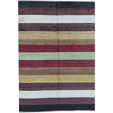 Gabbeh Hand Woven Wool Striped Area Rug