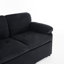Lit convertible convertible en noir, convertible sans effort pour les invités. Canapé-lit en chenille 31 avec rangement latéral, assise confortable