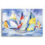  Art mural en verre acrylique, "24" x 16 "" Voiliers "par Kathleen Parr-340937817