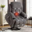 Fauteuils inclinables Power Lift avec massage thermique, structure en métal, design moderne pour le salon