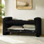 Banc de rangement avec cadre en bois robuste Albira-1865605952