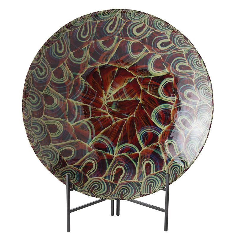 Handmade Glass Decorative Plate