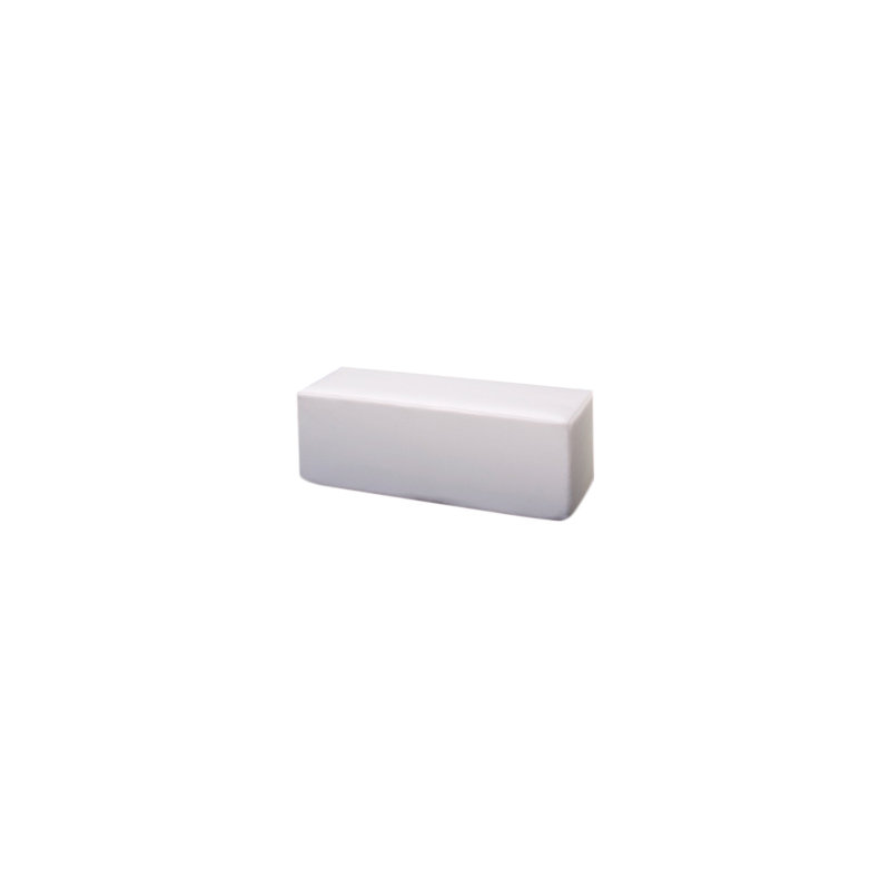 Dashes Rectangle Soft Seating, Chill White