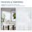 Glass and Manufactured Wood Sliding Barn Door with Installation Hardware Kit-86229087