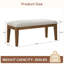 Polyester Upholstered Bench-255425518