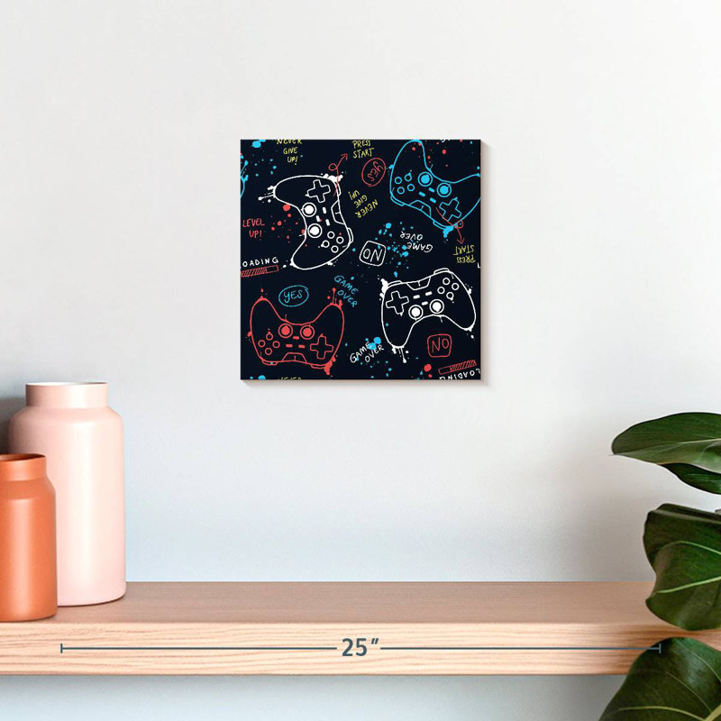 Senne Video Game Over Pattern, 10" H x 10" W