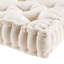 1 pièce Coussin de sol carré en chenille de polyester