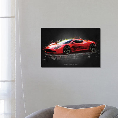 Aston Martin DBC by Gab Fernando - Wrapped Canvas Print