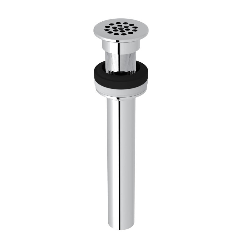 Rohl Lavatory Grid Drain Without Overflow, Polished Chrome