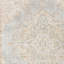 Tapis tissé à la machine 5 pi x 7 pi bleu et gris Medallion