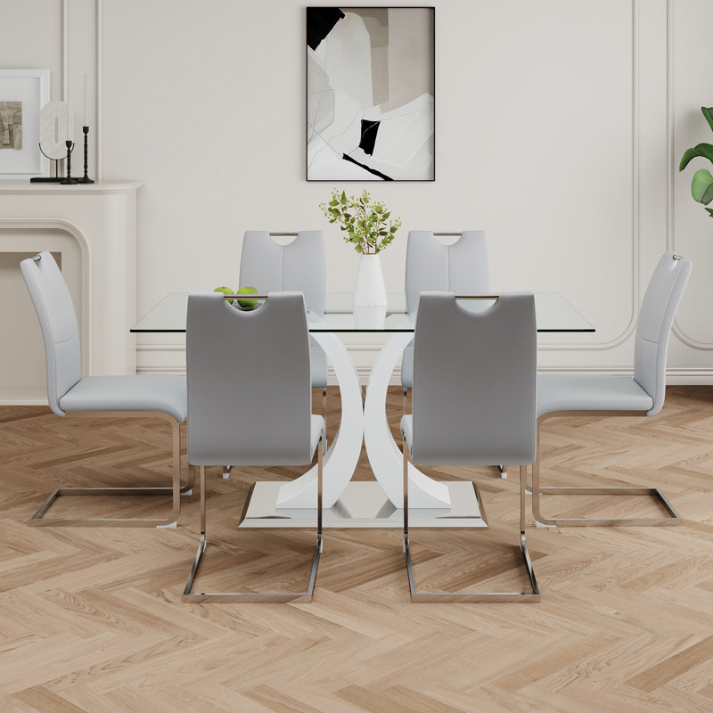 Table en verre de style moderne