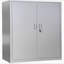 Armoire de rangement en métal 71 po avec portes verrouillables et 4 tablettes réglables, armoire en acier robuste pour garage, buanderie, bureau ou entrepôt-130824943