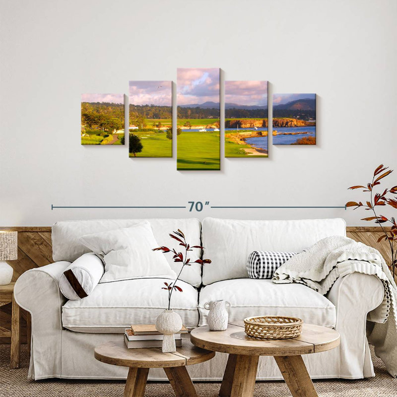 Parcours de golf Pebble Beach, H 24 po x l 55 po