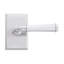 Bravura 840-G1 St. Charles Dummy Lever on Beveled Rectangularry  Rose in Satin Nickel