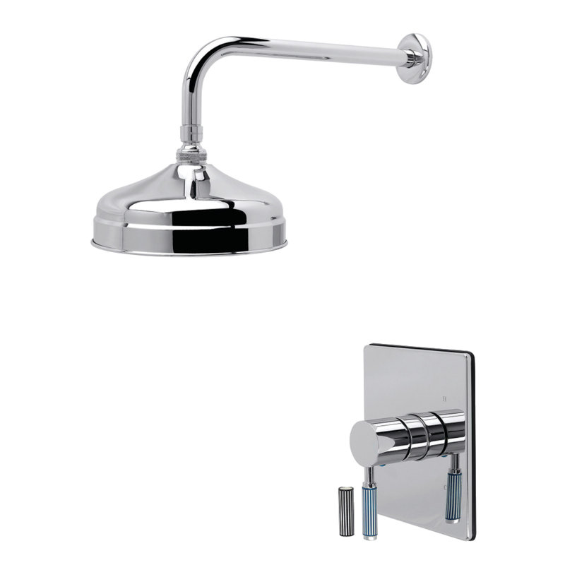 Robinet de douche à pression équilibrée à poignée simple Kingston Brass Verona, Chrome poli