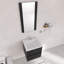 Ensemble de meuble-lavabo mural 20 po avec plateau en céramique et miroir | Deux tiroirs à fermeture en douceur et finition imperméable à 5 couches-843451049-843451051