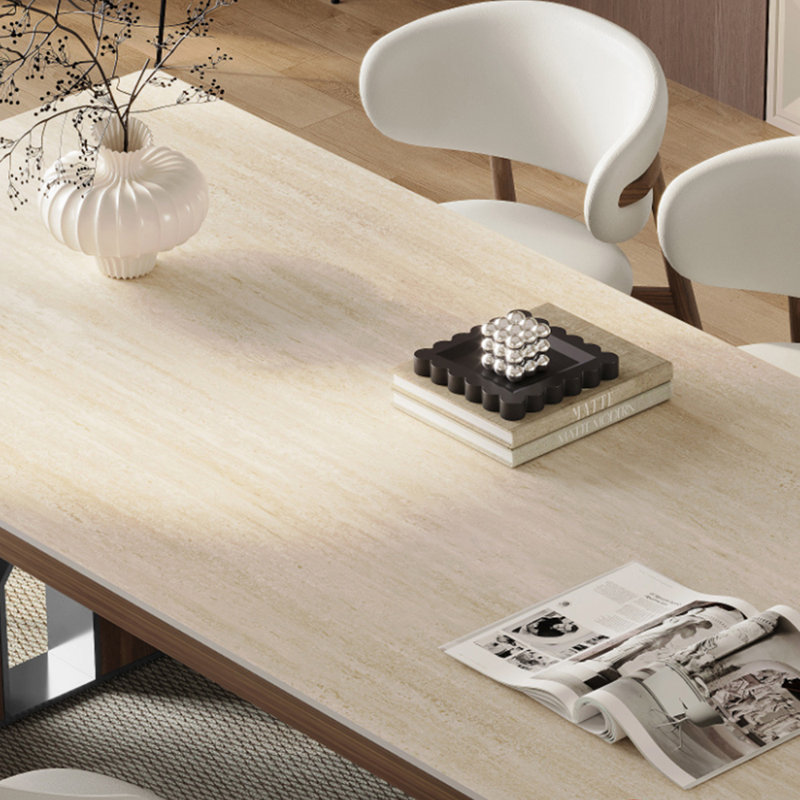 Table de salle à manger luxueuse et sophistiquée, H 29,92 po x L 86,61 po x l 31,49 po