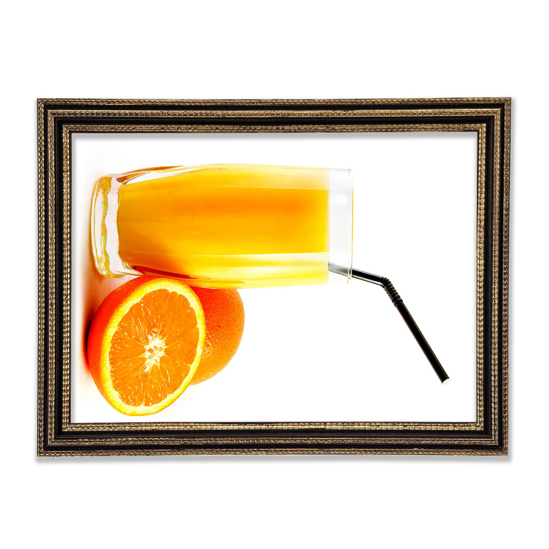 Gerahmtes Leinwandbild Orange Juice