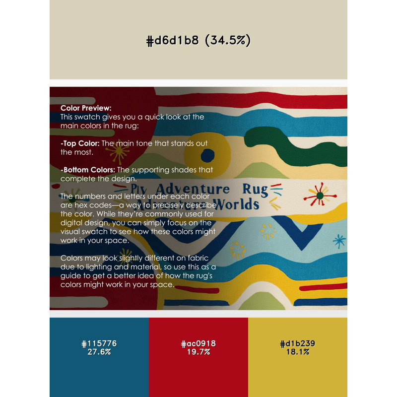 Fizzy Slide Rug, Round 4'